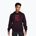 Men's sweatshirt Nike Court burgundy ash/bright crimson