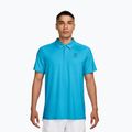 Men's tennis polo shirt Nike Court Dri-Fit Advantage baltic blue/black