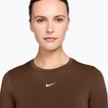Women's training longsleeve Nike One Fitted cacao wow/white 3