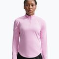 Women's running sweatshirt Nike Tempo Dri-Fit 1/4 Zip pink rise 4