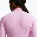 Women's running sweatshirt Nike Tempo Dri-Fit 1/4 Zip pink rise 5