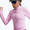 Women's running sweatshirt Nike Tempo Dri-Fit 1/4 Zip pink rise 6