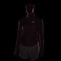 Women's running sweatshirt Nike Tempo Dri-Fit 1/4 Zip pink rise 7