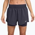 Women's shorts Nike One Dri-Fit High-Waisted 3" 2In1 gridiron/white