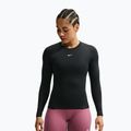 Women's training longsleeve Nike One Fitted black/white
