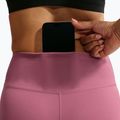 Women's leggings Nike One Seamless Front pink smoke/white 6