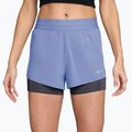 Women's running shorts Nike Swift Mid-Rise 2in1 aluminum/royal tint
