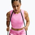 Women's T-shirt Nike Pro pink rise/white 4