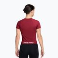 Women's training shirt Nike Pro Seamless tough red/white 2