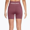 Women's training shorts Nike Pro Seamless pink smoke/white 2