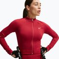 Women's training sweatshirt Nike Pro Seamless tough red/white