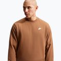 Men's sweatshirt Nike Club ale brown/white 5