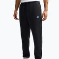 Men's trousers Nike Club Cuffed Brushed black/black/football blue 3
