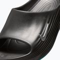 Men's slides Nike ReactX Rejuven8 black/gamma blue/metallic silver 5