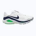 Men's running shoes Nike Structure 26 white/green spark/midnight navy