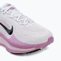 Women's Nike Vomero 18 Wide Running Shoes white/bleached lilac/light magenta/black 7