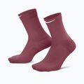 Socks Nike Run Midweight Crew pink smoke/pink rise/white