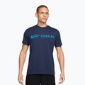 Men's running shirt Nike Dri-Fit Running T-Shirt midnight navy/light current blue