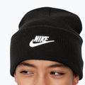 Children's winter hat Nike Peak black heather/white 4