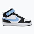 Children's shoes Nike Court Borough Mid 2 white/black/arctic green/football blue 2