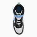 Children's shoes Nike Court Borough Mid 2 white/black/arctic green/football blue 5