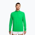 Men's running sweatshirt Nike Stride 1/4 Zip Dri-Fit green spark