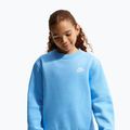 Children's sweatshirt Nike Sportswear Club Fleece football blue/white 3