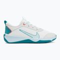 Nike Omni Multi-Court shoes in off white/energy/glacier blue 2