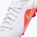 Children's football boots Nike Jr. Tiempo Maestro Club White/Bright Crimson/Blur 5