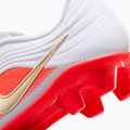 Children's football boots Nike Jr. Tiempo Maestro Club White/Bright Crimson/Blur 6