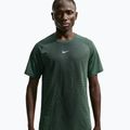 Men's running shirt Nike Stride black/light green spark 4