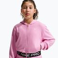 Children's sweatshirt Nike Pro Fleece pink rise/pink rise/black/white 3
