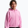 Children's sweatshirt Nike Sportswear Studio Fleece pink rise/white 4