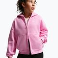 Children's sweatshirt Nike Sportswear Studio Fleece pink rise/white 5