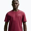 Men's running shirt Nike Miler Dri-Fit UV tough red/mystic dates 4