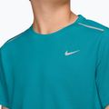 Children's T-shirt Nike Miler bright spruce/energy/heather 3
