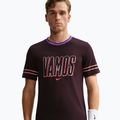 Men's T-shirt Nike Court Dri-FIT Cotton burgundy ash 4