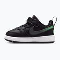 Children's shoes Nike Court Borough Low black/smoke grey/white/illusion green 2