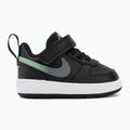 Children's shoes Nike Court Borough Low black/smoke grey/white/illusion green 2