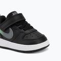 Children's shoes Nike Court Borough Low black/smoke grey/white/illusion green 7