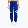 Women's Nike Swoosh Dri-Fit Trousers in Old Royal/Football Grey/Pink Rise