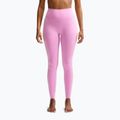 Women's training leggings Nike One pink rise/white