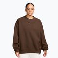 Women's sweatshirt Nike Studio Fleece Medium Weight cacao wow/sail
