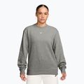 Women's sweatshirt Nike Studio Fleece Lightweight dark grey heather/sail