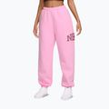 Women's trousers Nike Studio Fleece pink rise/pink smoke