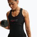 Women's training shirt Nike One black/black/university red/white 5
