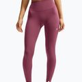 Women's leggings Nike One pink smoke/pink smoke/pink rise/white 4