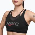 Training bra Nike One black/smoke grey/university red 3