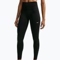 Women's leggings Nike One black/black/university red/white 4