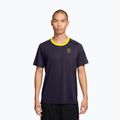 Men's tennis shirt Nike Court Advantage purple dynasty/lemon venom/lemon venom